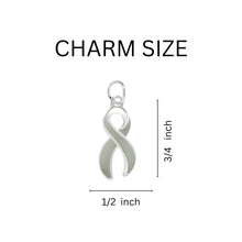 Load image into Gallery viewer, Bulk Gray Ribbon Hanging Earrings - The Awareness Company