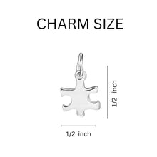 Load image into Gallery viewer, Small Autism Puzzle Piece Hanging Charms - The Awareness Company