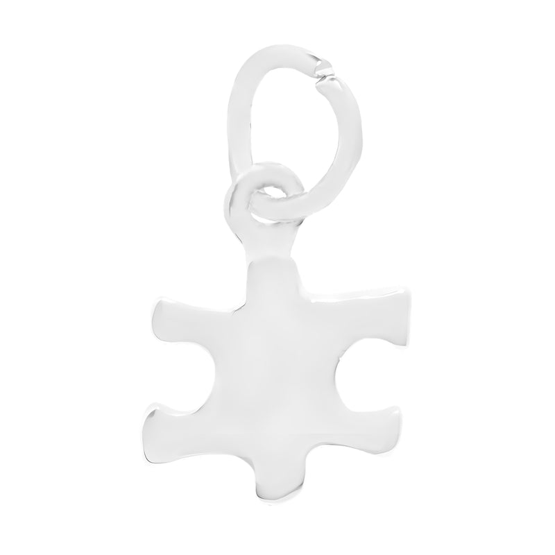 Bulk Silver Autism Awareness Puzzle Piece Charms - The Awareness Company