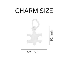 Load image into Gallery viewer, Bulk Small Puzzle Piece Autism Awareness Chunky Charm Bracelets - The Awareness Company