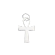 Load image into Gallery viewer, Decorative Silver Cross Charm