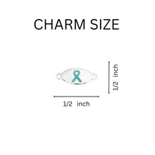 Load image into Gallery viewer, Bulk Teal Ribbon Awareness Stretch Bracelets - The Awareness Company