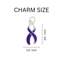 Load image into Gallery viewer, Bulk Purple Ribbon Cystic Fibrosis Awareness Rope Bracelets - The Awareness Company