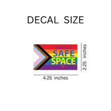 Load image into Gallery viewer, Wholesale Daniel Quasar Safe Space Rainbow Flag Decals, Safe Space