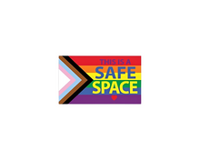 Load image into Gallery viewer, Wholesale Daniel Quasar Safe Space Rainbow Flag Decals, Safe Space