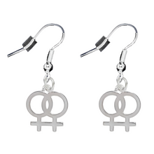 Load image into Gallery viewer, Lesbian Female Same Sex Symbol Earrings