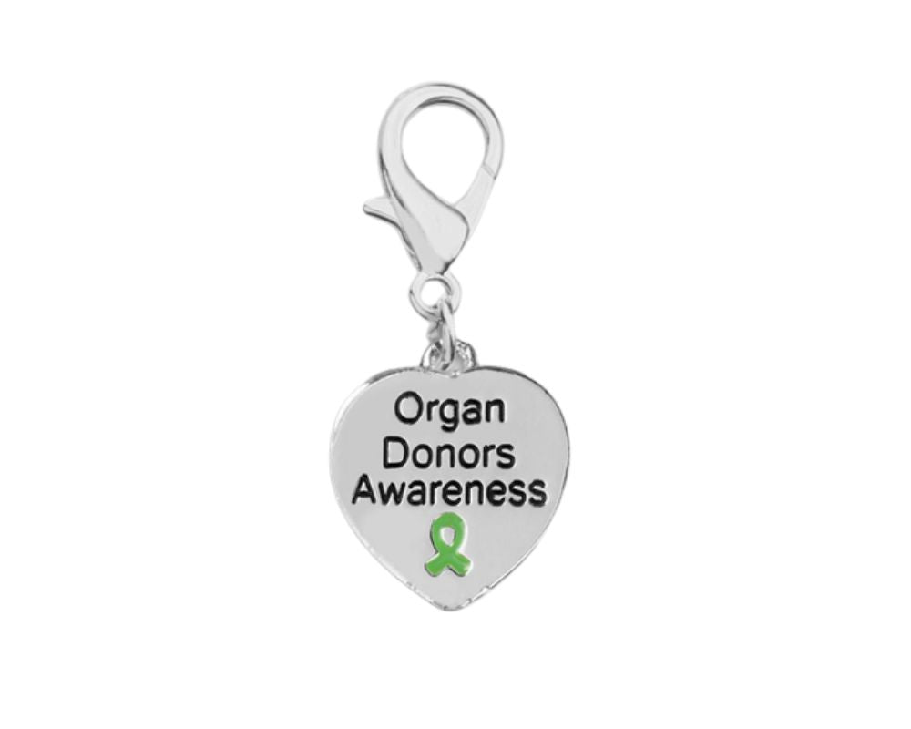 Organ Donors Heart Charm Hanging Charms - The Awareness Company