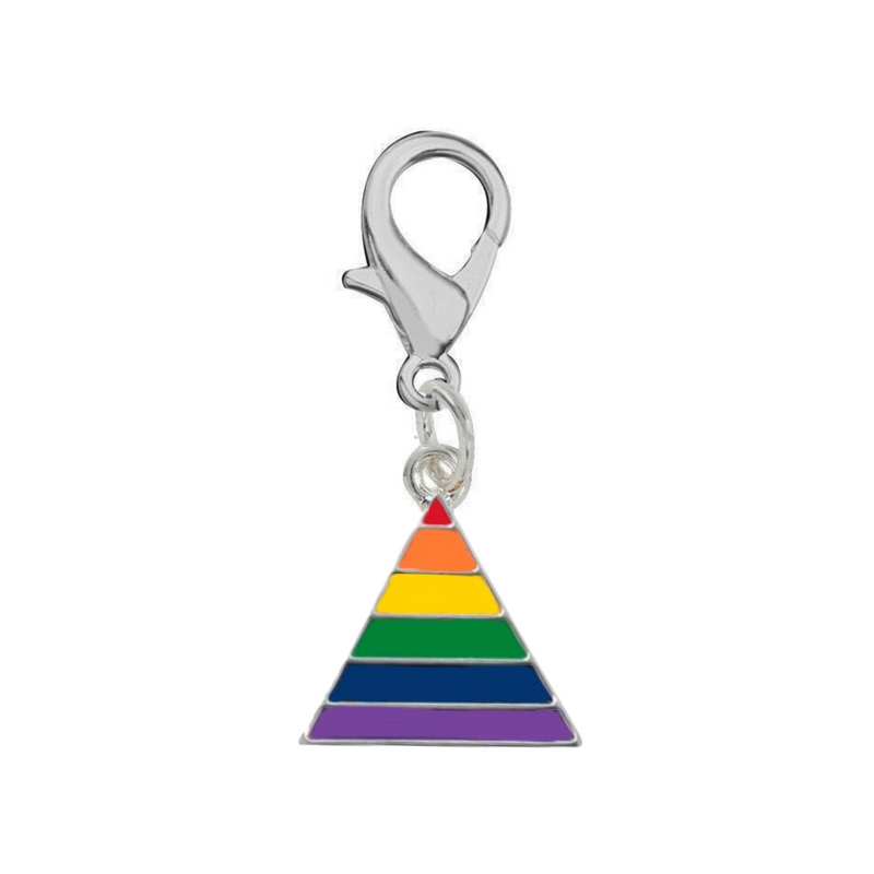 Bulk Triangle Rainbow Hanging Charms, LGBTQ Hanging Charms - The Awareness Company