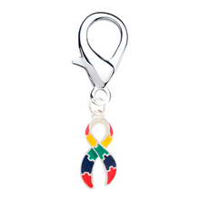 Load image into Gallery viewer, Bulk Large Size Autism Ribbon Hanging Charms - The Awareness Company