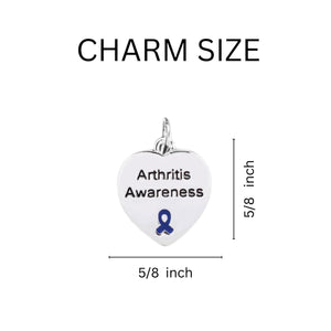 Bulk Dark Blue Ribbon Arthritis Awareness Rope Bracelets - The Awareness Company