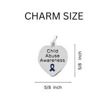 Load image into Gallery viewer, Bulk Child Abuse Awareness Dark Blue Ribbon Partial Beaded Bracelets - The Awareness Company