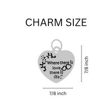 Load image into Gallery viewer, Zebra Print Ribbon Where There is Love Charm Bracelets