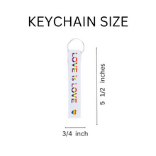Load image into Gallery viewer, Love Is Love Lanyard Style Keychains