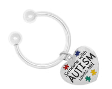 Load image into Gallery viewer, Bulk - Someone Loves Me Autism Awareness Horseshoe Key Chains - The Awareness Company