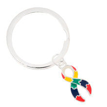 Load image into Gallery viewer, Autism Ribbon Awareness Split Style Key Chains