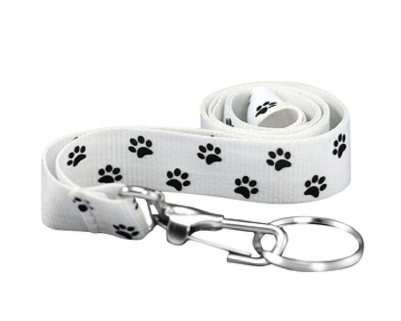 Paw Print Lanyards Wholesale, Animal Causes Badge Holders