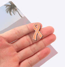 Load image into Gallery viewer, 25 Pack Large Uterine Cancer Ribbon Awareness Pins (25 Pins) - Fundraising For A Cause