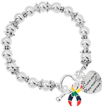 Load image into Gallery viewer, I Love You To The Moon And Back Autism Awareness Ribbon Bracelets