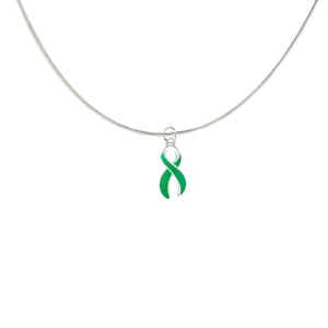 Green Ribbon Necklaces