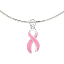 Load image into Gallery viewer, Pink Ribbon Breast Cancer Awareness Necklaces