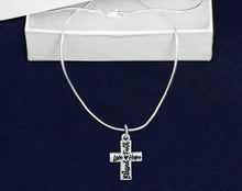 Load image into Gallery viewer, Blessed, Hope, Faith, and Love Cross Necklaces 