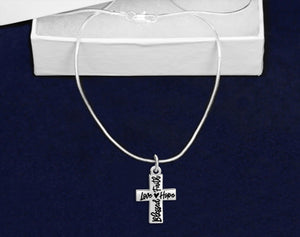 Blessed, Hope, Faith, and Love Cross Necklaces 