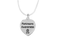 Load image into Gallery viewer, Parkinson&#39;s Heart Necklaces - The Awareness Company