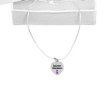 Load image into Gallery viewer, Bulk Heart Shaped Epilepsy Awareness Necklaces - The Awareness Company