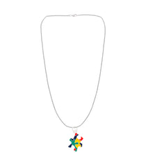 Load image into Gallery viewer, Bulk Colored Puzzle Piece Autism Awareness Necklaces - The Awareness Company