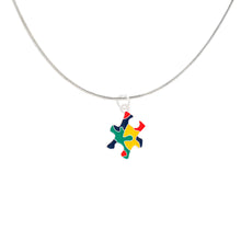 Load image into Gallery viewer, Bulk Colored Puzzle Piece Autism Awareness Necklaces - The Awareness Company