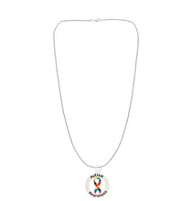 Load image into Gallery viewer, Bulk Autism Awareness Round Charm Necklaces - The Awareness Company