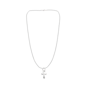 Elegant Silver Cross Necklaces 