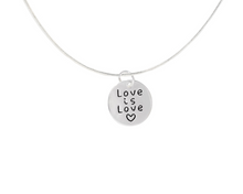 Load image into Gallery viewer, Bulk Love Is Love Charm Necklaces, Pride Jewelry - The Awareness Company
