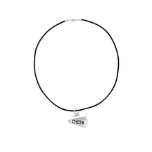 Load image into Gallery viewer, Megaphone Cheerleading Black Cord Necklaces | Cheer Squad Jewelry