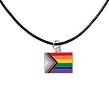 Load image into Gallery viewer, Bulk Daniel Quasar Charm on Black Cord Necklaces, Gay Pride Jewelry - The Awareness Company