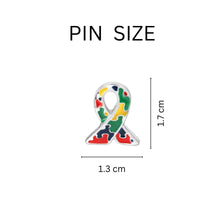 Load image into Gallery viewer, Autism Awareness Ribbon Lapel Pins - The Awareness Company