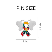 Load image into Gallery viewer, Bulk Butterfly Autism Ribbon Pins Wholesale, Bulk Awareness Jewelry