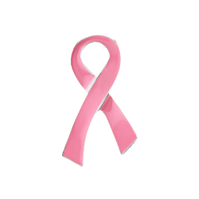 Large Flat Pink Ribbon Pins - The Awareness Company