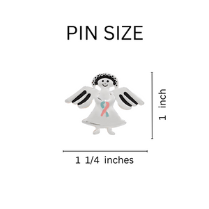 Pink & Blue Ribbon Angel Pins Wholesale, SIDS Awareness Jewelry