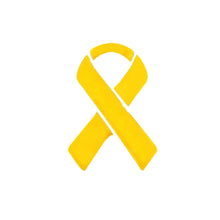 Load image into Gallery viewer, Bulk Gold Ribbon Awareness Pins for Childhood Cancer, Pediatric Cancer - The Awareness Company