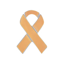 Load image into Gallery viewer, Bulk Peach Ribbon Awareness Pins for Uterine Cancer Fundraising - The Awareness Company