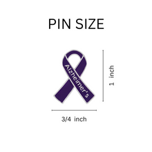 Load image into Gallery viewer, 10 Pack Alzheimer&#39;s Awareness Ribbon Pins