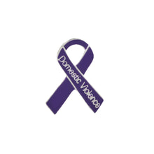 Load image into Gallery viewer, Bulk Domestic Violence Awareness Pins, Purple Domestic Violence Ribbons - The Awareness Company