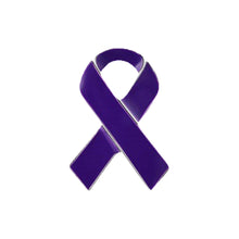 Load image into Gallery viewer, Bulk Purple Ribbon Awareness Pins for Alzheimer&#39;s Awareness, Cancer, Domestic Violence - The Awareness Company