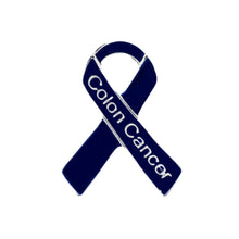 Load image into Gallery viewer, Bulk Colon Cancer Awareness Pins, Blue Colon Cancer Ribbons - The Awareness Company