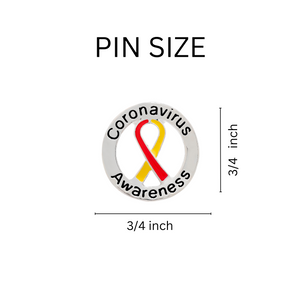 Bulk Coronavirus Disease COVID-19 Awareness Ribbon Pins in Bulk - The Awareness Company