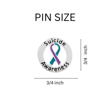 Load image into Gallery viewer, Bulk Suicide Ribbon Pins for Prevention and Awareness - The Awareness Company