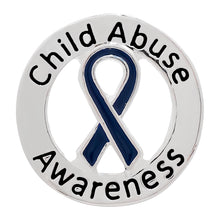 Load image into Gallery viewer, Round Child Abuse Awareness Pins - The Awareness Company