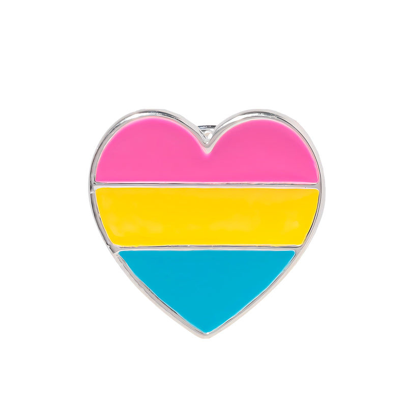 Pansexual Heart Pride Pins - The Awareness Company