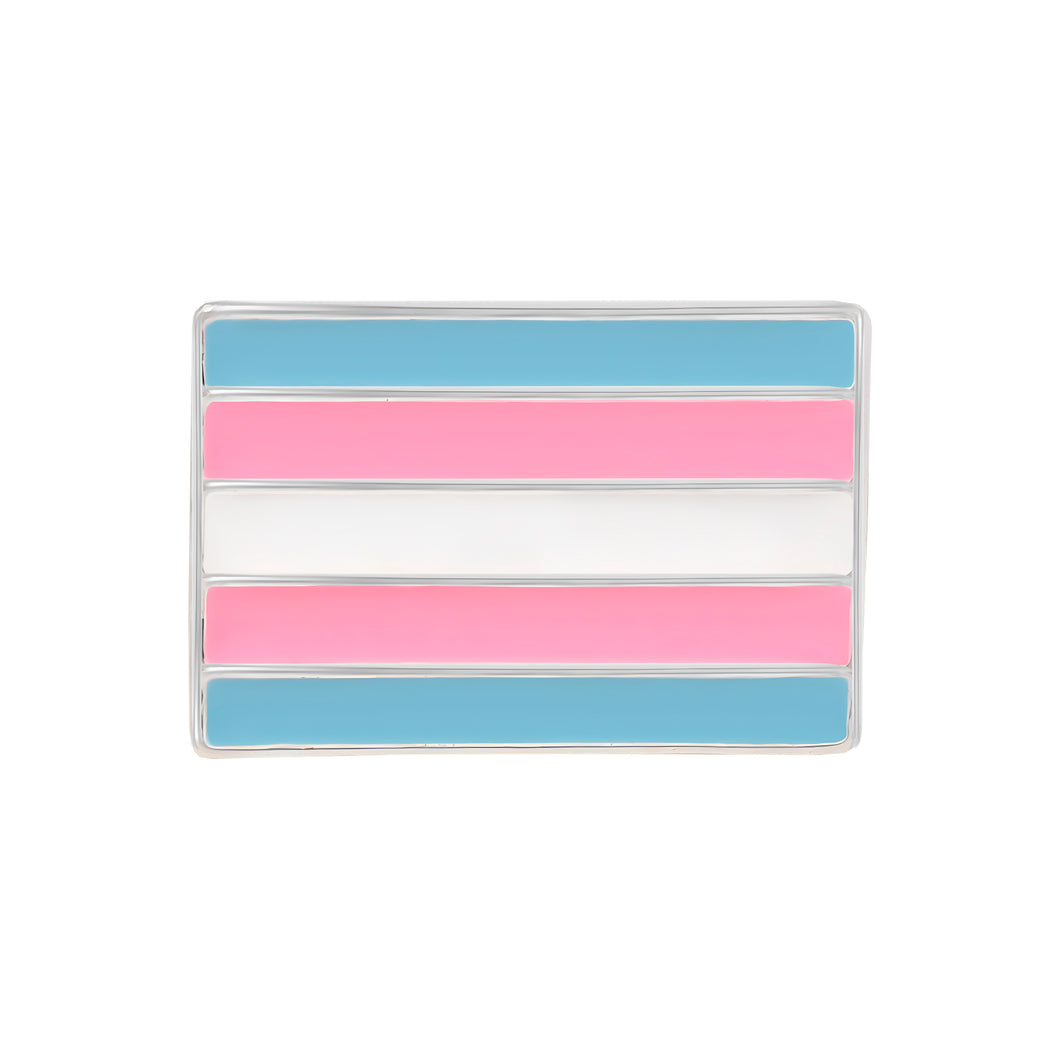 Bulk Rectangle Transgender Flag Pins, Bulk Transgender Lapel Pins